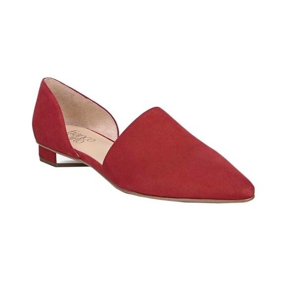 Franco Sarto Shoes - NWOB Franco Sarto Aria Red Suede Leather Flats